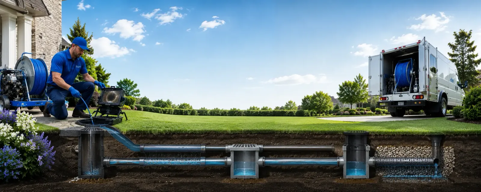 Outdoor drain cleaning information for Drummond, WI